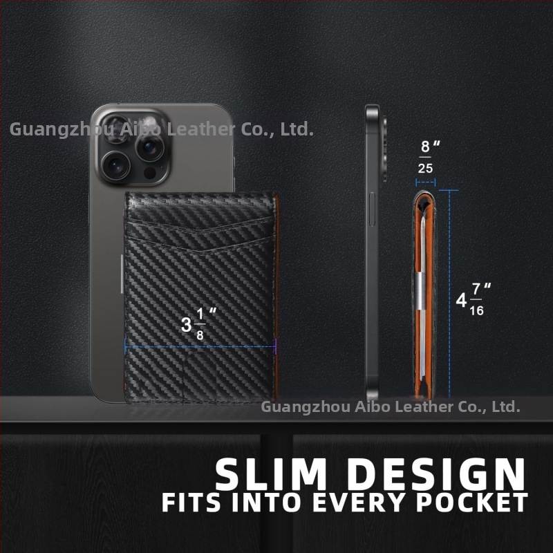Λιτή θήκη καρτών με κλιπ για χρήματα, ultra-thin, minimalist design, PU δέρμα, επένδυση από δέρμα, μοτίβο μονόχρωμο, στυλ αναψυχής ταξιδιού, άνοιξη 2025