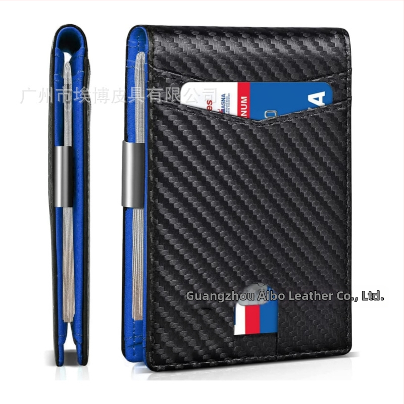 Λιτή θήκη καρτών με κλιπ για χρήματα, ultra-thin, minimalist design, PU δέρμα, επένδυση από δέρμα, μοτίβο μονόχρωμο, στυλ αναψυχής ταξιδιού, άνοιξη 2025