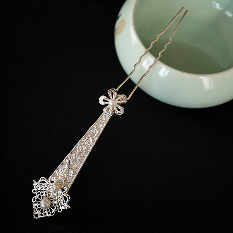 Аксесоари за коса - Античен стил, сплав, ръчна изработка, унисекс геометрични щипки за коса, лято 2025