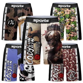 Ανδρικά αθλητικά σορτς για προπόνηση – γρήγορο στέγνωμα, στενή εφαρμογή, υψηλή ελαστικότητα, ύφασμα πολυεστέρα-λικρα.