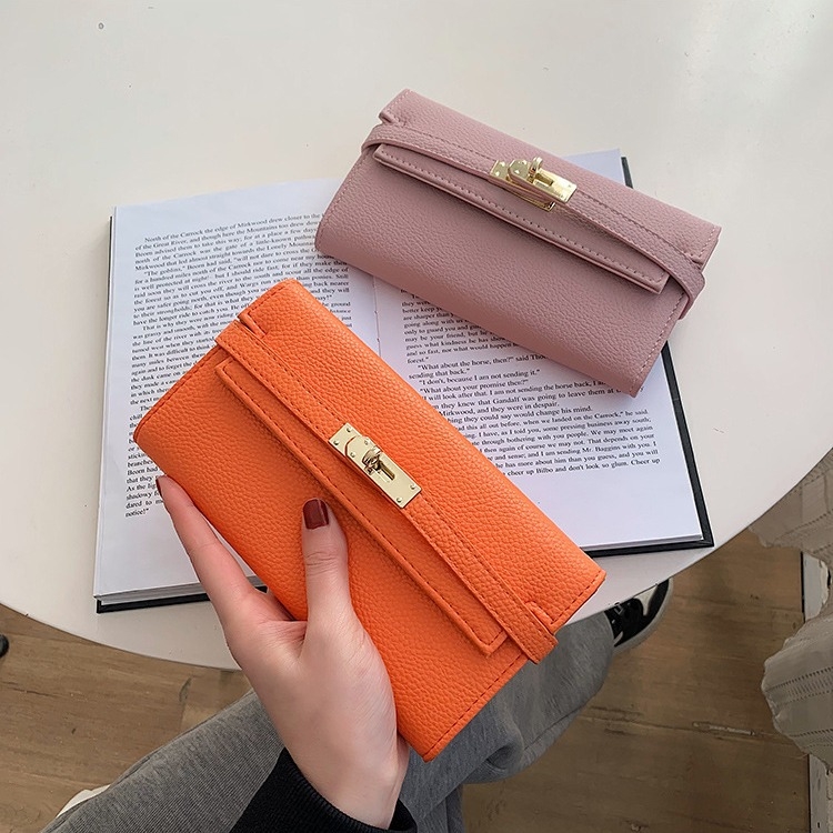 PU ženska clutch torbica s mekom drškom, gradski minimalistički stil, jednofarbeni dizajn, višestruki pretinci za kartice, podstava od poliestera