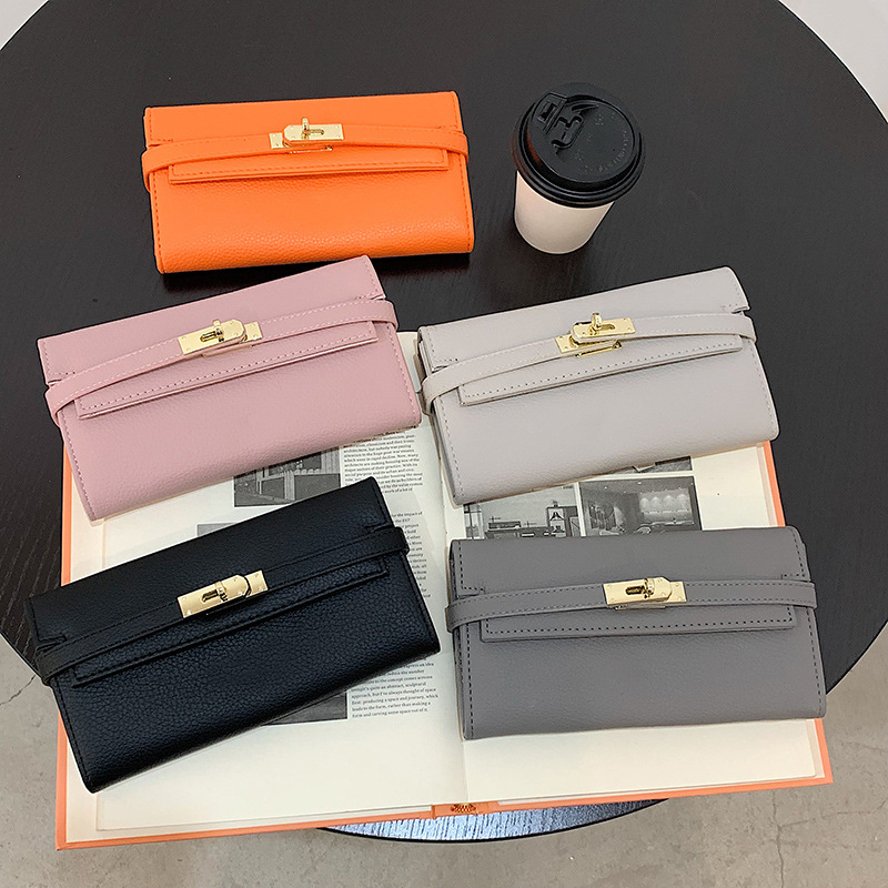 PU ženska clutch torbica s mekom drškom, gradski minimalistički stil, jednofarbeni dizajn, višestruki pretinci za kartice, podstava od poliestera