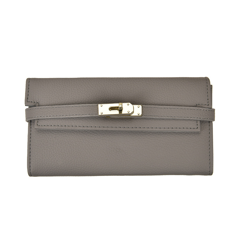 PU ženska clutch torbica s mekom drškom, gradski minimalistički stil, jednofarbeni dizajn, višestruki pretinci za kartice, podstava od poliestera