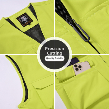 Γιλέκο σκι με προσαρμοσμένο λογότυπο, αδιάβροχο (Χωρίς κουκούλα; Φερμουάρ; Slim fit; Πολυεστέρας 96%; Τέσσερις εποχές)