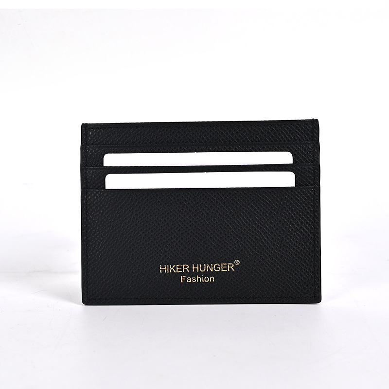 Držač kartice za vozačku dozvolu od prave kože — ultra-tanki all-in-one novčanik za kartice, jednobojni uzorak, podstava od teleće kože, Artisan Pavilion Leather