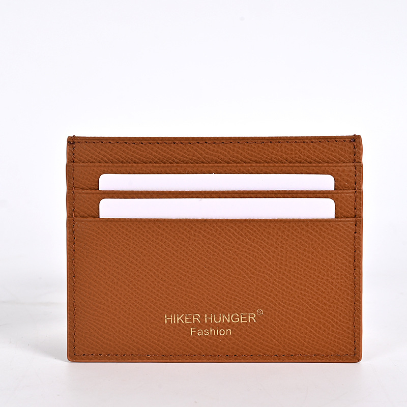 Držač kartice za vozačku dozvolu od prave kože — ultra-tanki all-in-one novčanik za kartice, jednobojni uzorak, podstava od teleće kože, Artisan Pavilion Leather