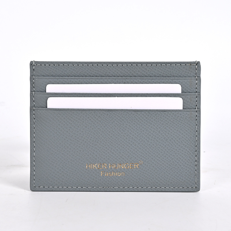 Držač kartice za vozačku dozvolu od prave kože — ultra-tanki all-in-one novčanik za kartice, jednobojni uzorak, podstava od teleće kože, Artisan Pavilion Leather