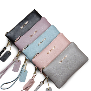 Ženski clutch BJ-RR603 — Prava koža, Koža prvog sloja, Novčanik s 1 preklopom, Jednobojna