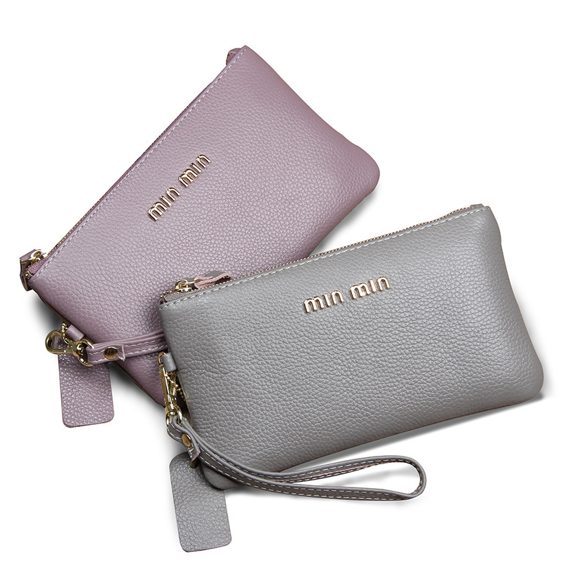 Ženski clutch BJ-RR603 — Prava koža, Koža prvog sloja, Novčanik s 1 preklopom, Jednobojna