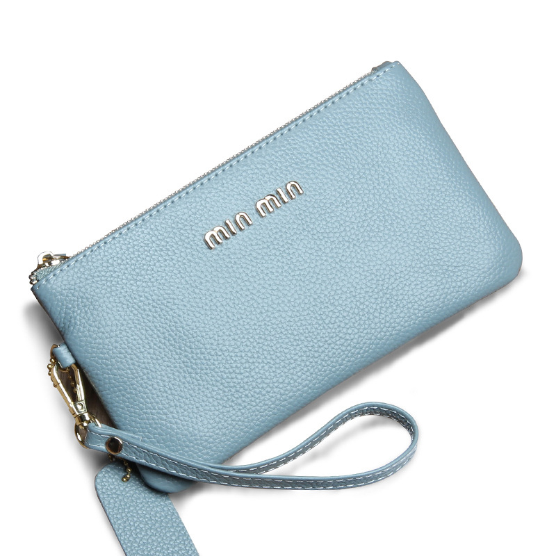 Ženski clutch BJ-RR603 — Prava koža, Koža prvog sloja, Novčanik s 1 preklopom, Jednobojna