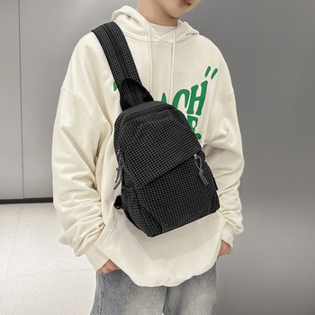 Muška Chest Bag - Nylon, Vodootporna, Ultra lagana, Otporna na habanje, Poliester podstava