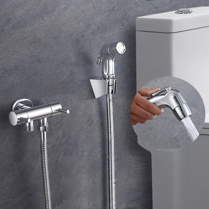 Toaletna bidet tryska — ABS, kromirani premaz, 4-punktno spoj, radna temperatura 0–90°C