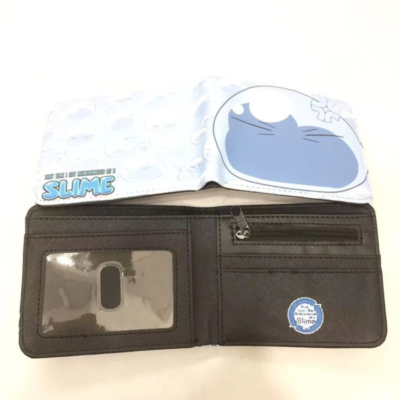 PU kožni novčanik s dvostrukim preklopom, crtani stil, unisex