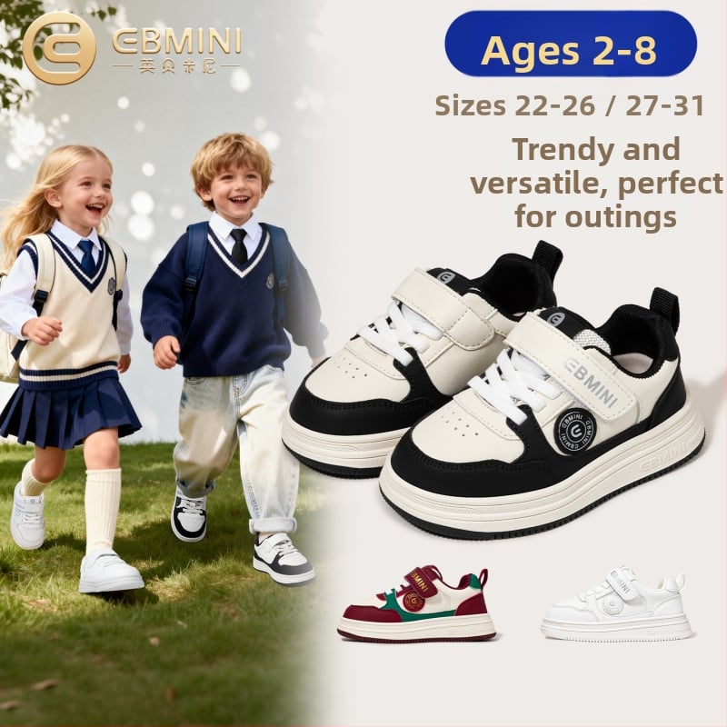 Inbemini gyerekcipő, csúszásmentes gumitalp, szintetikus bőr felsőrész, tépőzár, alacsony felső, tavaszra és őszre