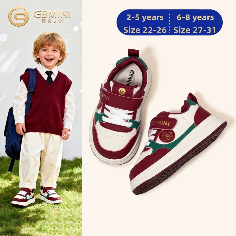 Inbemini gyerekcipő, csúszásmentes gumitalp, szintetikus bőr felsőrész, tépőzár, alacsony felső, tavaszra és őszre