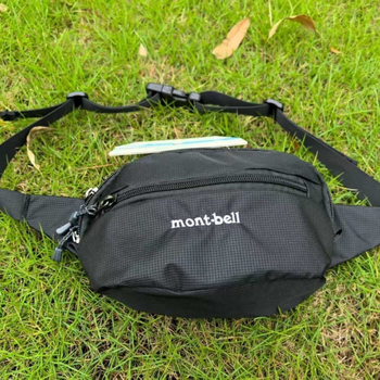 Montbell uniszex deréktáska nylonból, lélegző, vízálló, ultrakönnyű, antibakteriális; bélés poliészter