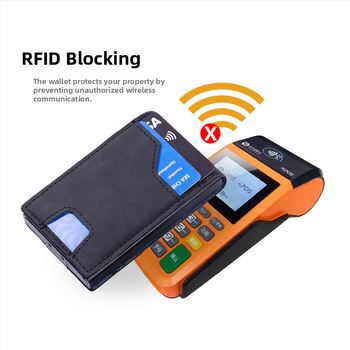RFID držač kartica – aluminijska legura + PU, geometrijski uzorak, unisex, gradski stil, pohranjivanje kartica