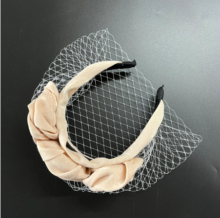 Kapa za glavu s birdcage veil, široka mrežasta traka za kosu, lampado-stil headpiece, prilagodljivo obrada, ženski univerzalni stil