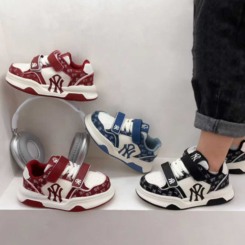 Dječje sportske casual tenisice s Velcro zatvaračem — gornji dio Super Fiber, uzorak Color Blocking, gumena potplat, protuklizne i otporne na habanje