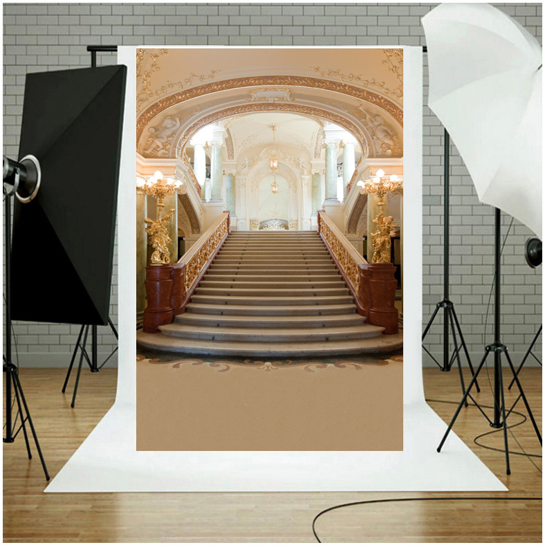 Pozadinsko platno za fotografiranje u studiju — tema Europski palača, mješavina vinila i pamuka, DIY, za fotografiranje proizvoda, težina 0,345 kg