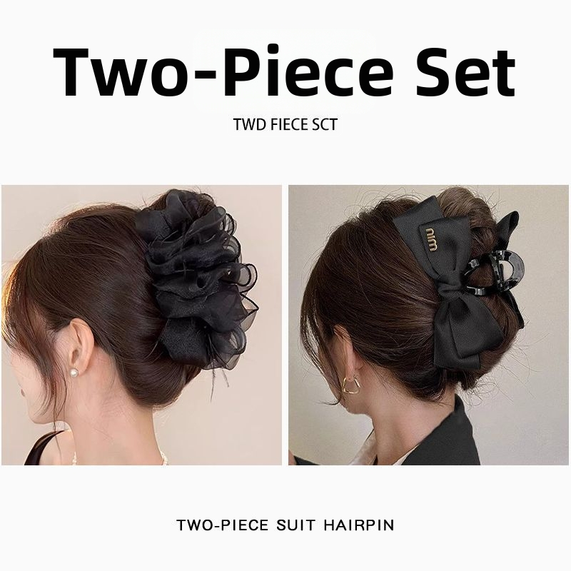 Аксесоар за коса - Grip Clip, Академичен стил, Свеж и сладък стил, 2025 лято