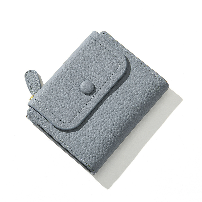 Ženski novčanik: urban minimalistički stil, više kartica, PU koža, tekstura lychee kože, model 6826