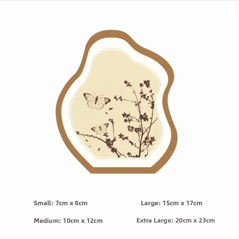 Akril falmatrica lyukak fedésére — dekoratív öntapadós minta geometriai és rajzfilmszerű motívummal, vízálló és olajálló, 1 db