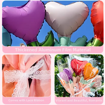 Dongyang chengnuo yibai szerelemlufi készlet, alumíniumfóliás balonok, szív alakú, Valentin-napra és kínai Valentin-nap fotórekvizitként