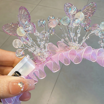 Главни аксесоари за глава: светеща пеперудена щипка за коса, ръчна изработка, корейски стил, марка Jican, за жени