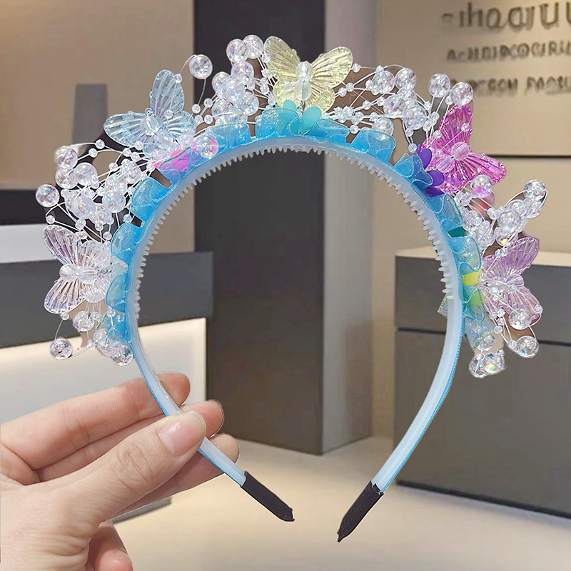 Главни аксесоари за глава: светеща пеперудена щипка за коса, ръчна изработка, корейски стил, марка Jican, за жени