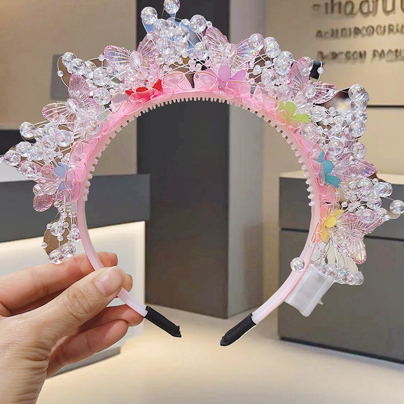 Главни аксесоари за глава: светеща пеперудена щипка за коса, ръчна изработка, корейски стил, марка Jican, за жени