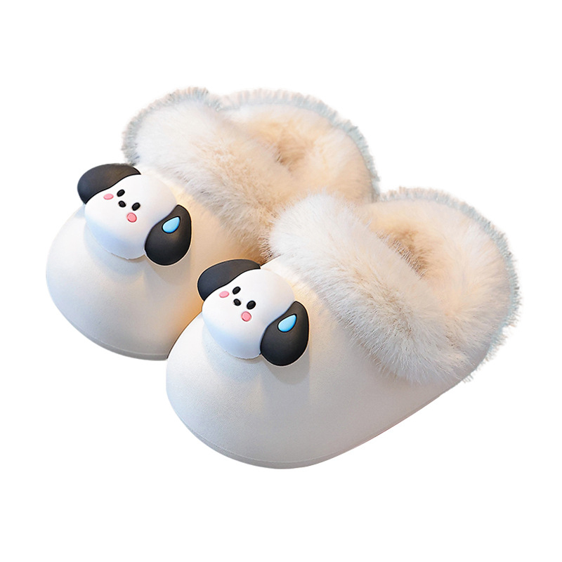 Unisex dječje EVA papuče za unutarnju upotrebu s uklonjivim zaštitnim navlakama za cipele, crtani uzorak, zima 2025 (Gornji EVA, Peta EVA)