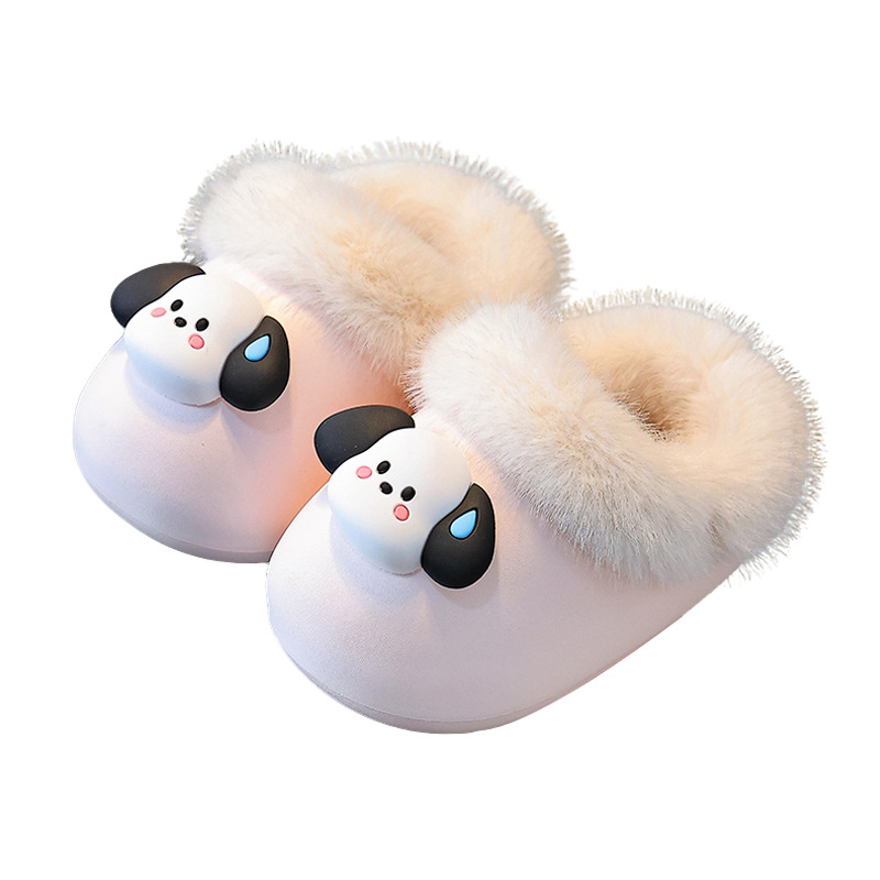 Unisex dječje EVA papuče za unutarnju upotrebu s uklonjivim zaštitnim navlakama za cipele, crtani uzorak, zima 2025 (Gornji EVA, Peta EVA)