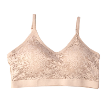 Push-Up grudnjak s čipkastim naramenicama, najlonska tkanina, pune košarice, prozračan