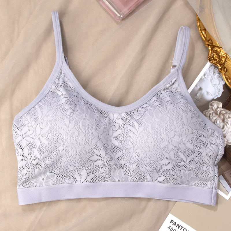 Push-Up grudnjak s čipkastim naramenicama, najlonska tkanina, pune košarice, prozračan