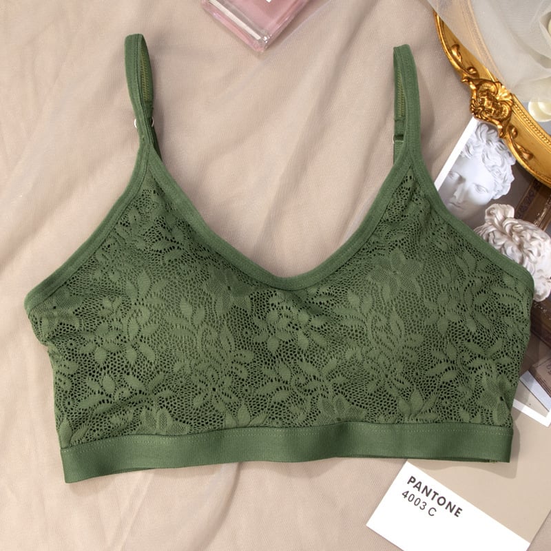 Push-Up grudnjak s čipkastim naramenicama, najlonska tkanina, pune košarice, prozračan