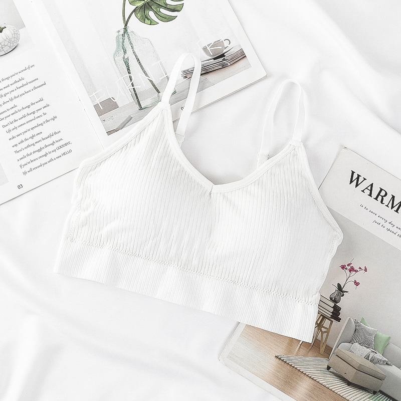 Bezrameni sportski grudnjak s oblikovanim košaricama, prozračan Nylon-Spandex, natrag oblikovan dizajn, bežični, protiv vibracija za trčanje