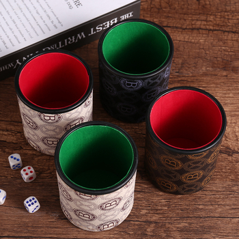 Sensele комплект чаши за зарове от PP пластмаса, с заоблени краища, персонализация налична, 100 броя в кутия