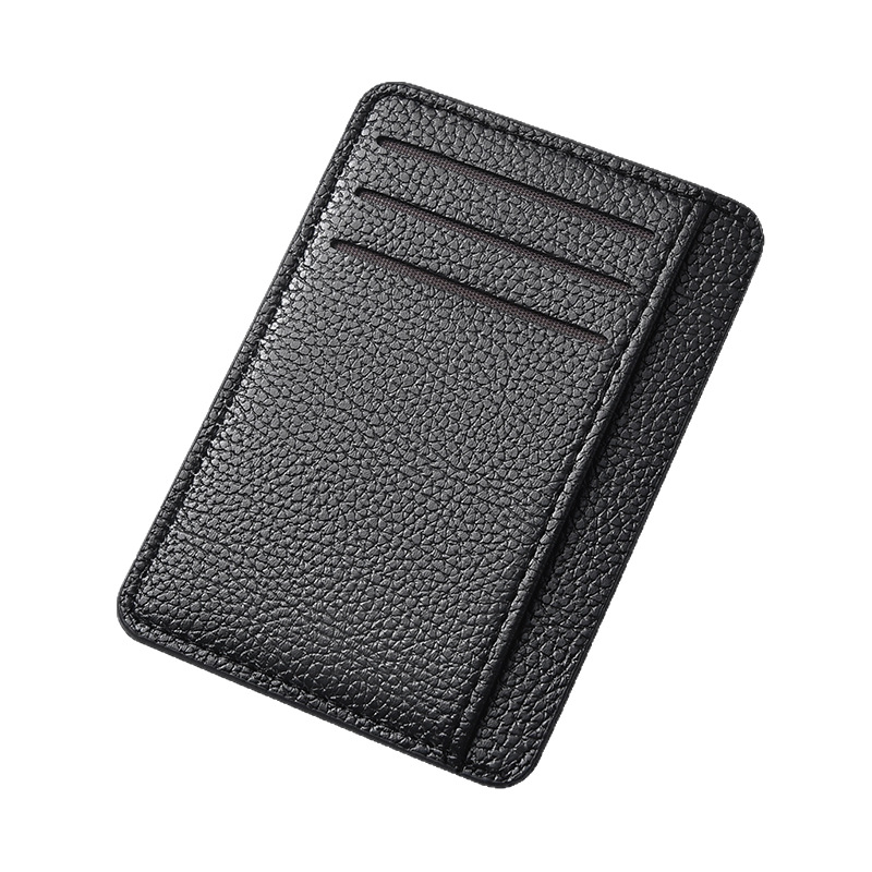 PU kartični držač s proširenim kapacitetom, ultra-tanak, vodootporan, unisex, gradski stil