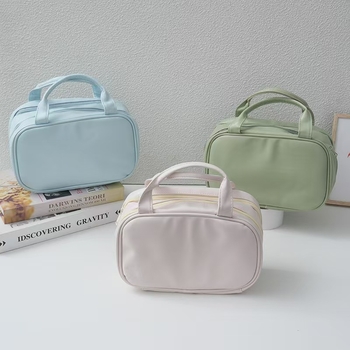 PU kozmetičko-toaletna torbica – velika kapaciteta, vodootporna, zatvarač, unisex, za putovanja