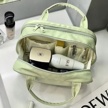 PU kozmetičko-toaletna torbica – velika kapaciteta, vodootporna, zatvarač, unisex, za putovanja