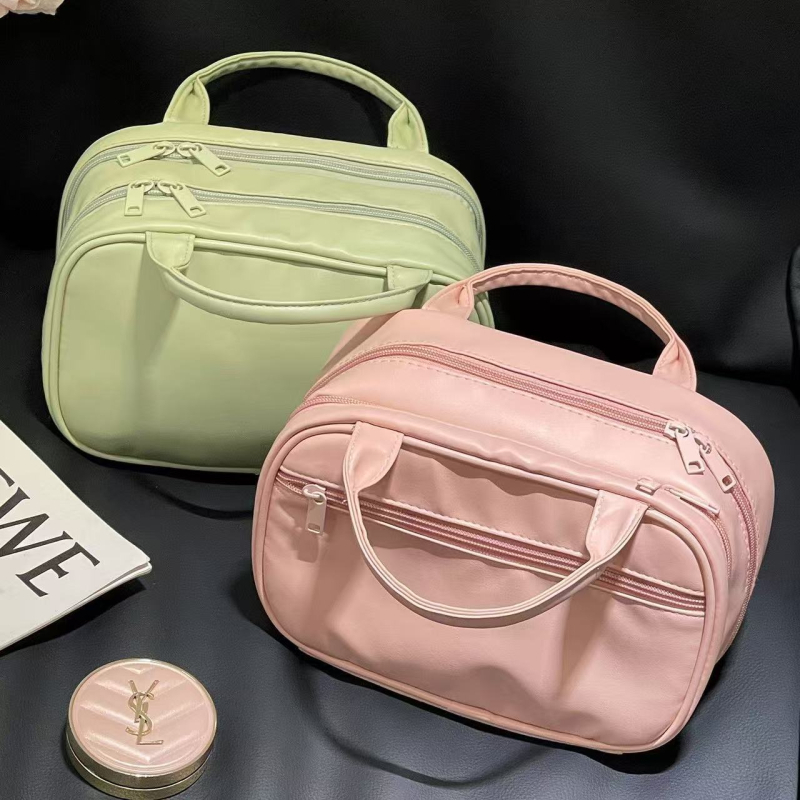 PU kozmetičko-toaletna torbica – velika kapaciteta, vodootporna, zatvarač, unisex, za putovanja