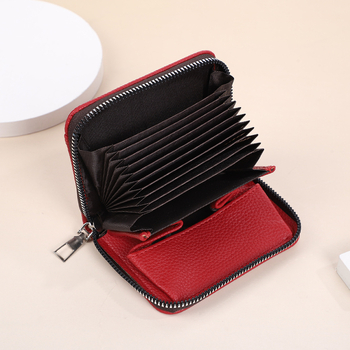 Bevis PU kártyatartó, uniszex, poliészter béléssel, tárolási funkcióval