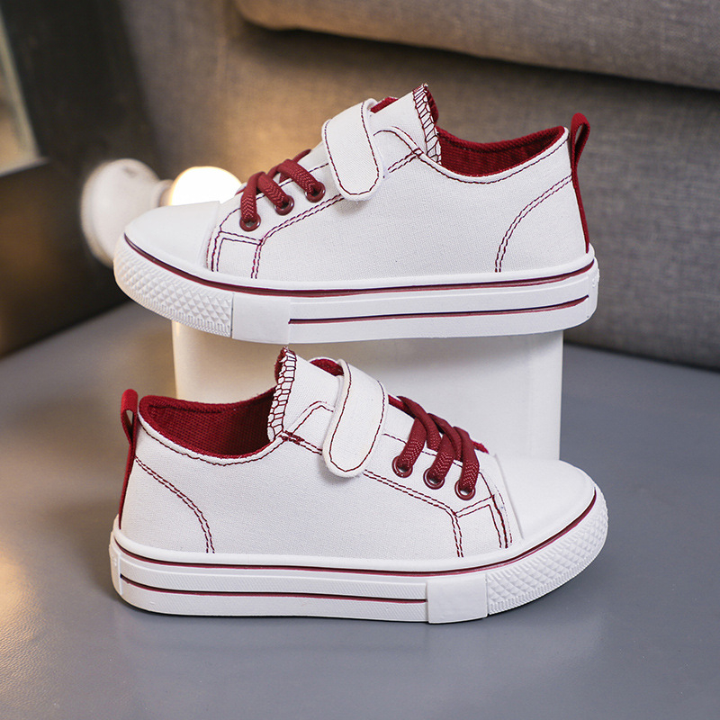 Παιδικά Παπούτσια Καμβά - Αναπνεύσιμα, Ανθεκτικά στη φθορά, Με Velcro Κούμπωμα, Χαμηλός Άνω, Καουτσούκ Σόλα