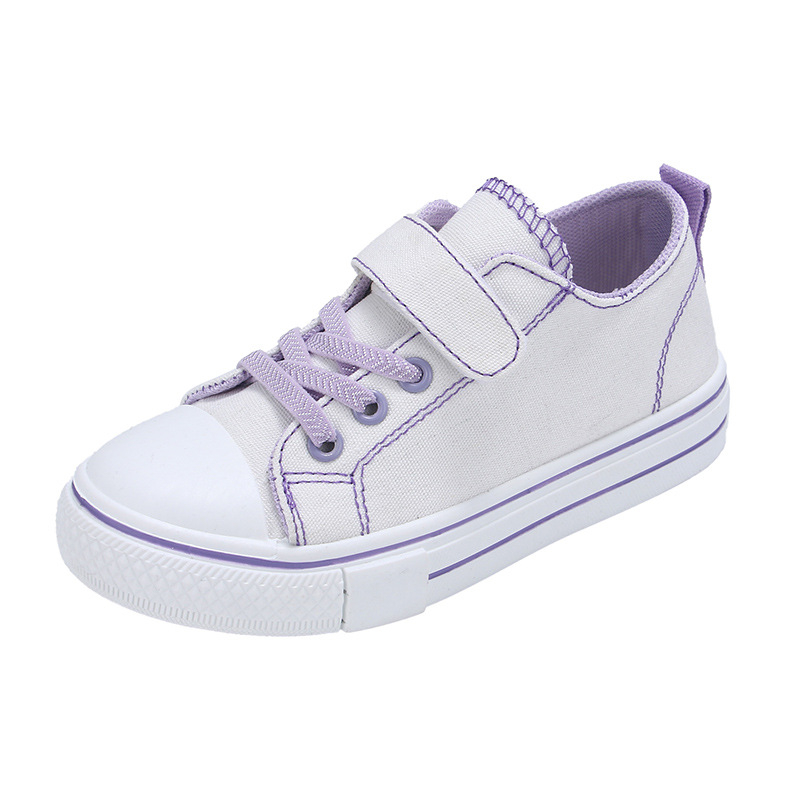 Παιδικά Παπούτσια Καμβά - Αναπνεύσιμα, Ανθεκτικά στη φθορά, Με Velcro Κούμπωμα, Χαμηλός Άνω, Καουτσούκ Σόλα