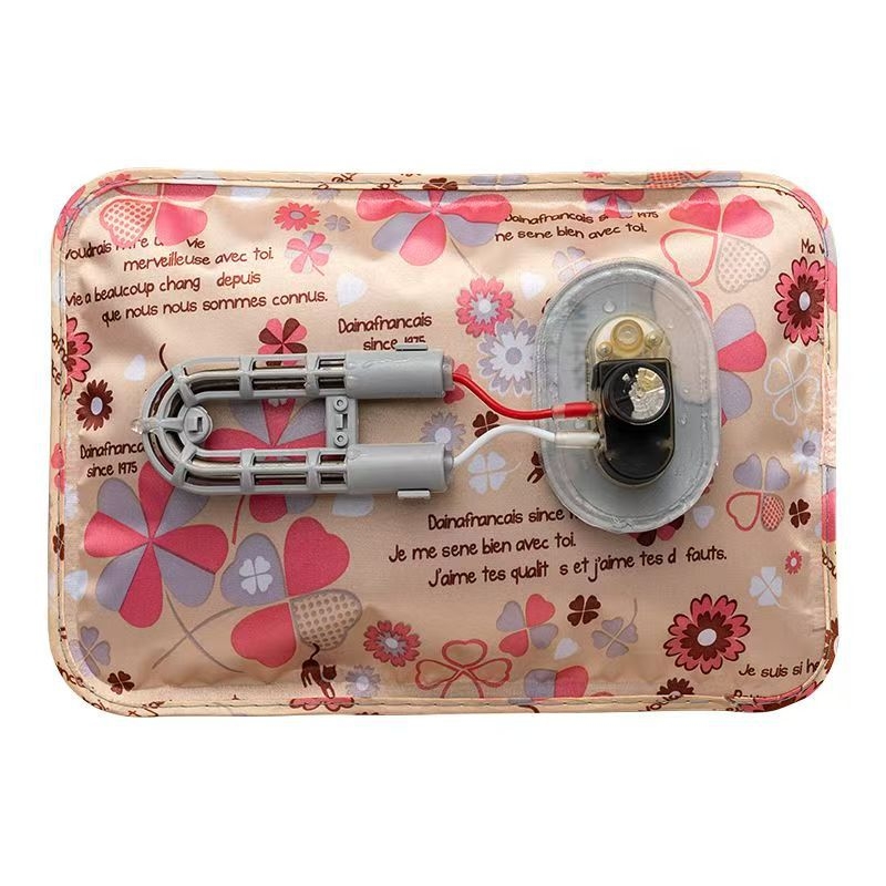 Újratölthető robbanásbiztos melegvíz-palack kézmelegítővel – elektromos fűtés, 220V, 350W, flanel anyag, automatikus kikapcsolás, vállra, nyakra, derékre, hasra, lábakra és kezekre