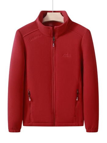 Kapucnis polárkabát, csíkos minta, pamut anyag, poliészter bélés