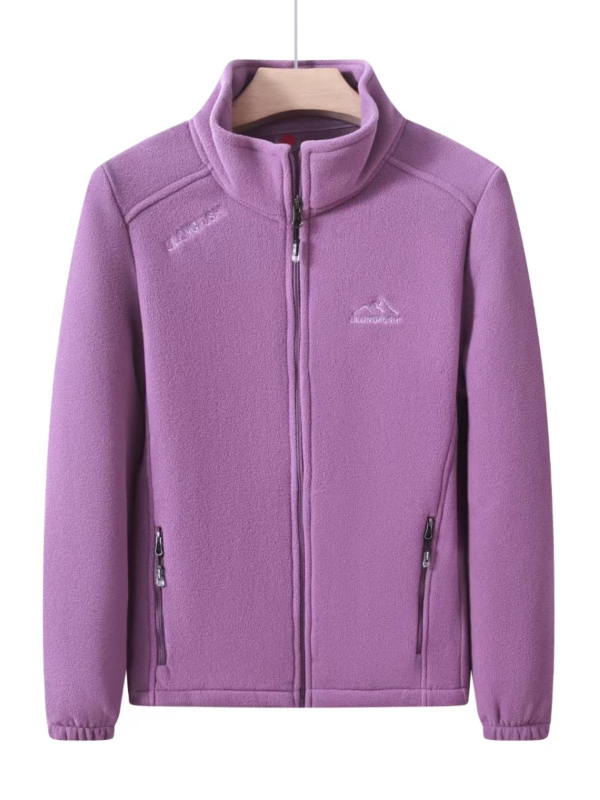 Kapucnis polárkabát, csíkos minta, pamut anyag, poliészter bélés