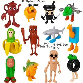 PVC kľúčenka z Guangdongu, balená v sieťovom vrecku, obrázok anime, výhradný cezhraničný dodávateľ