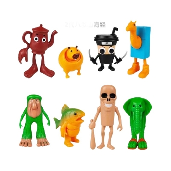 PVC kľúčenka z Guangdongu, balená v sieťovom vrecku, obrázok anime, výhradný cezhraničný dodávateľ